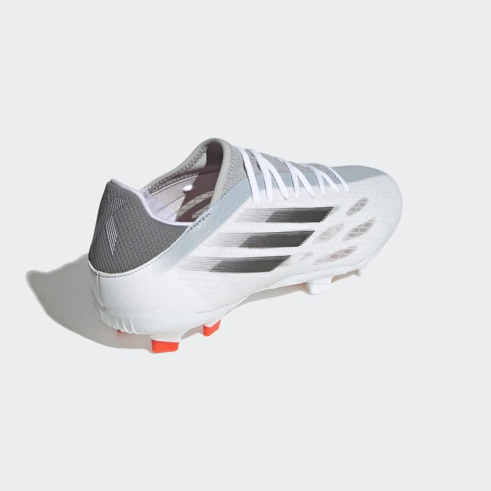 imageadidas UnisexAdult X Speedflow Messi3 Firm Ground Soccer ShoeWhiteBlackSolar Red