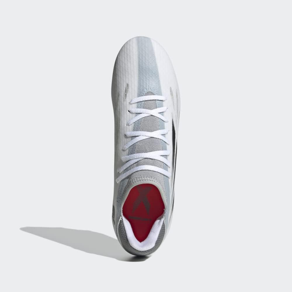 imageadidas UnisexAdult X Speedflow Messi3 Firm Ground Soccer ShoeWhiteBlackSolar Red