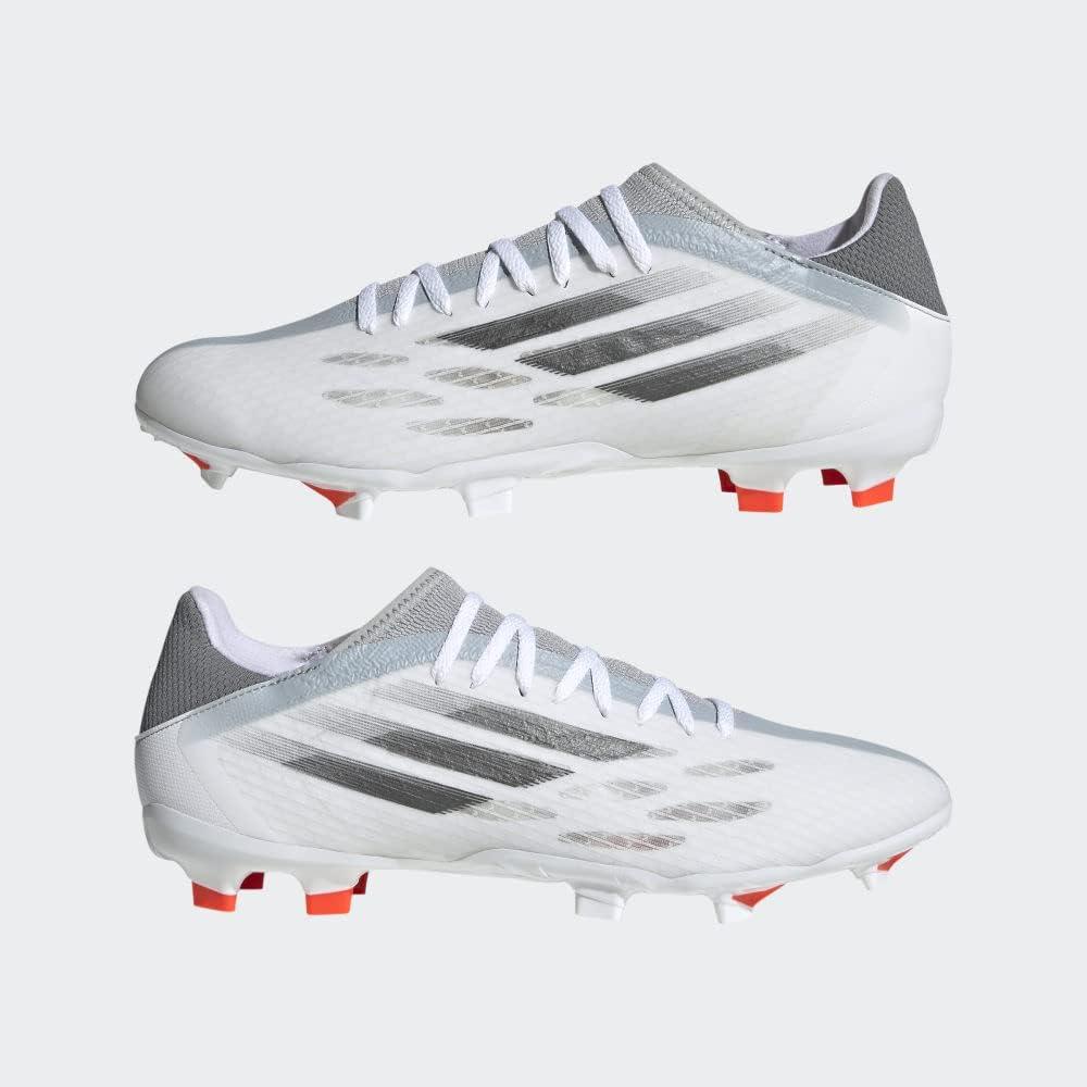 imageadidas UnisexAdult X Speedflow Messi3 Firm Ground Soccer ShoeWhiteBlackSolar Red