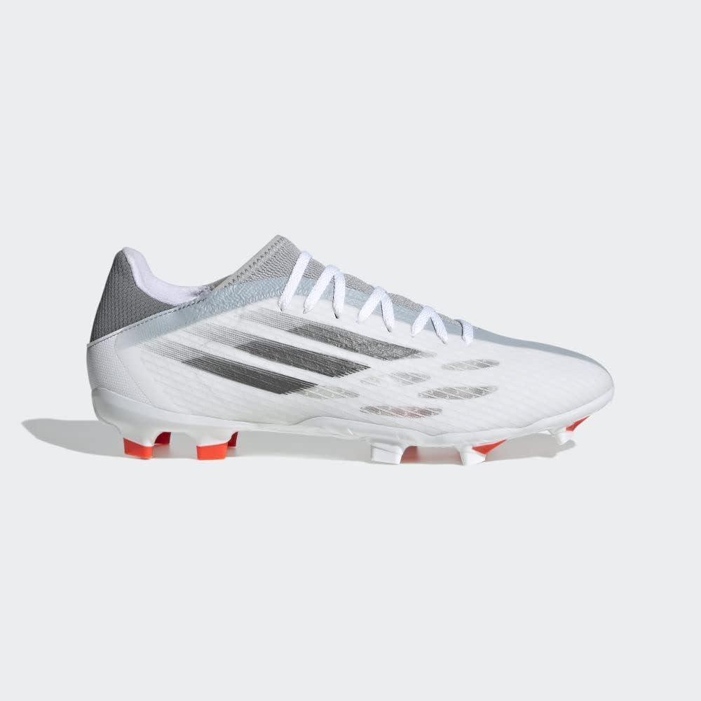 imageadidas UnisexAdult X Speedflow Messi3 Firm Ground Soccer ShoeWhiteBlackSolar Red