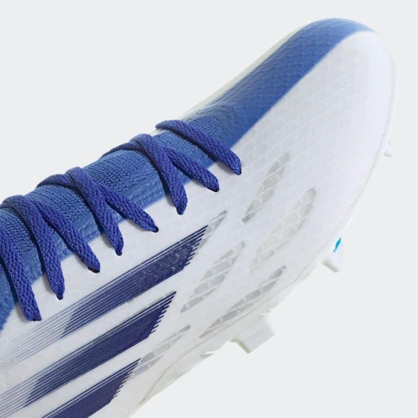imageadidas UnisexAdult X Speedflow Messi3 Firm Ground Soccer ShoeWhiteLegacy IndigoBlue