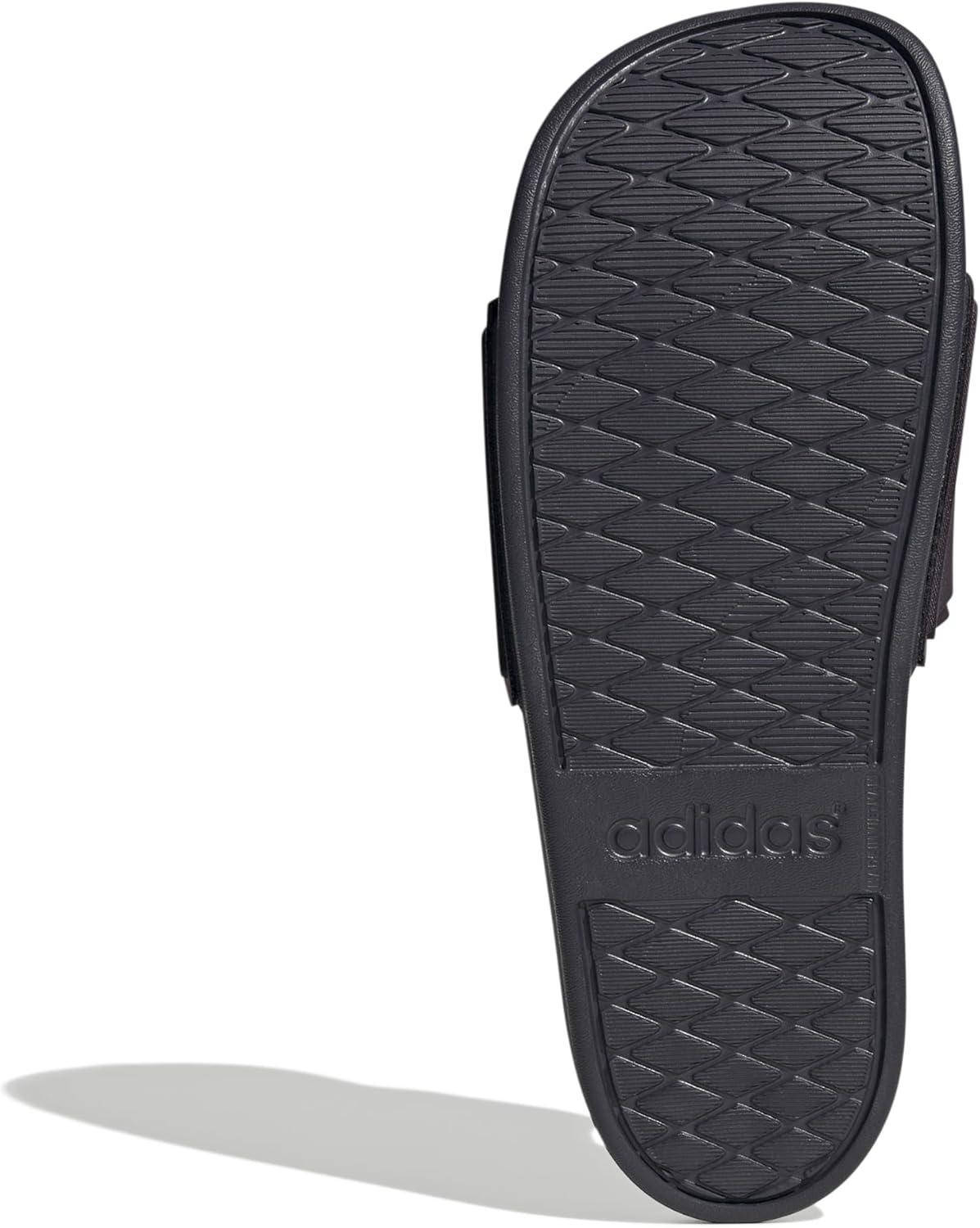 imageadidas Womens Adilette Comfort Slide SandalAurora Black Core Black Aurora Black