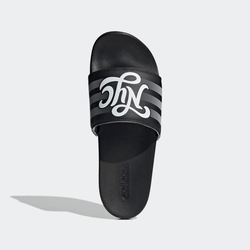 imageadidas Womens Adilette Comfort Slide SandalBlackWhiteBlack