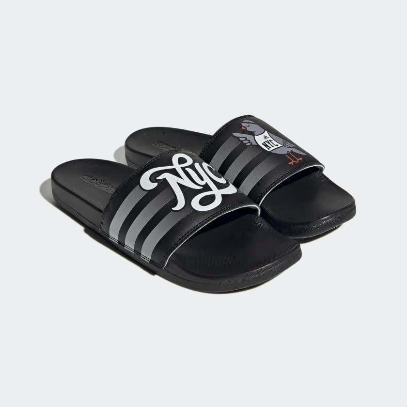 imageadidas Womens Adilette Comfort Slide SandalBlackWhiteBlack