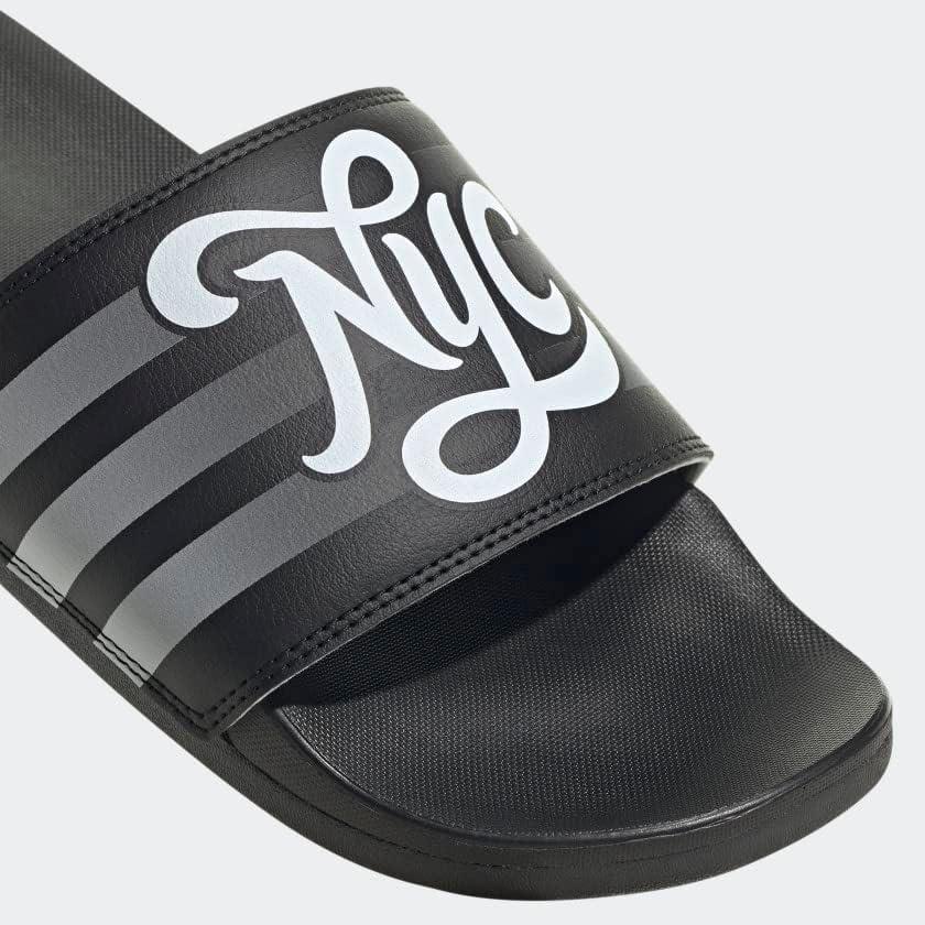 imageadidas Womens Adilette Comfort Slide SandalBlackWhiteBlack