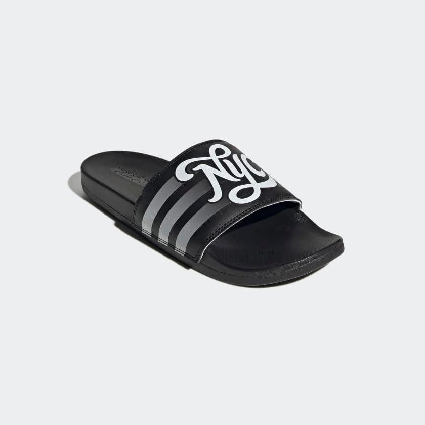 imageadidas Womens Adilette Comfort Slide SandalBlackWhiteBlack