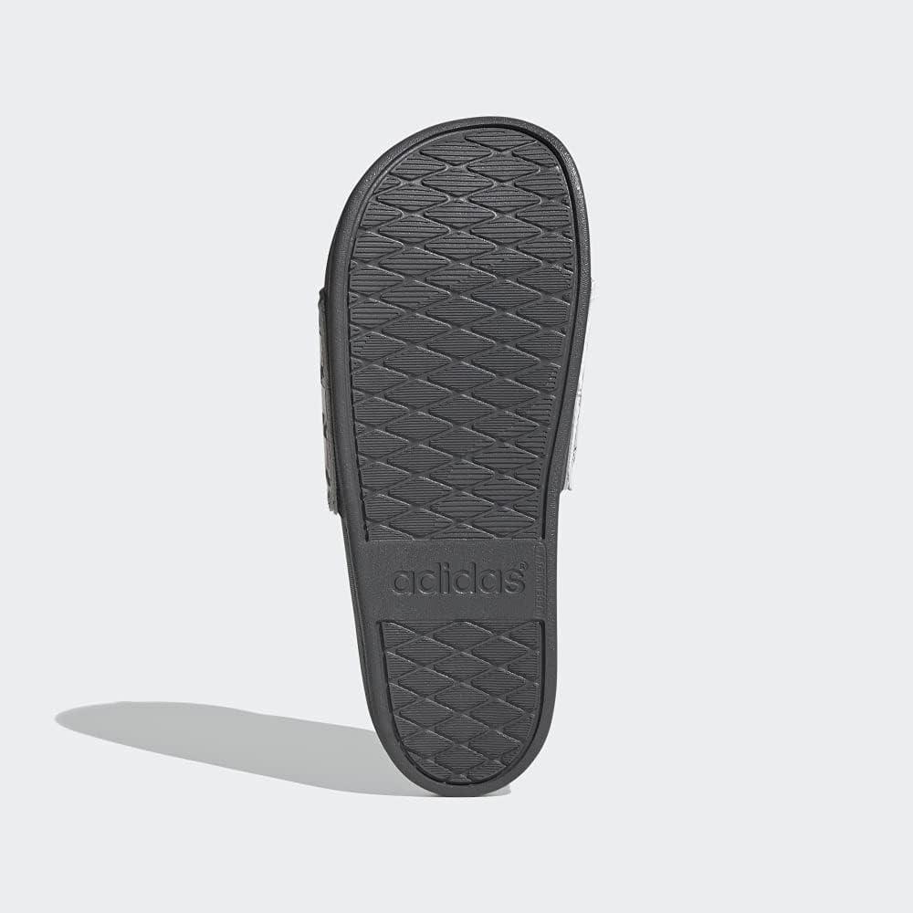 imageadidas Womens Adilette Comfort Slide SandalGreyClear PinkWhite
