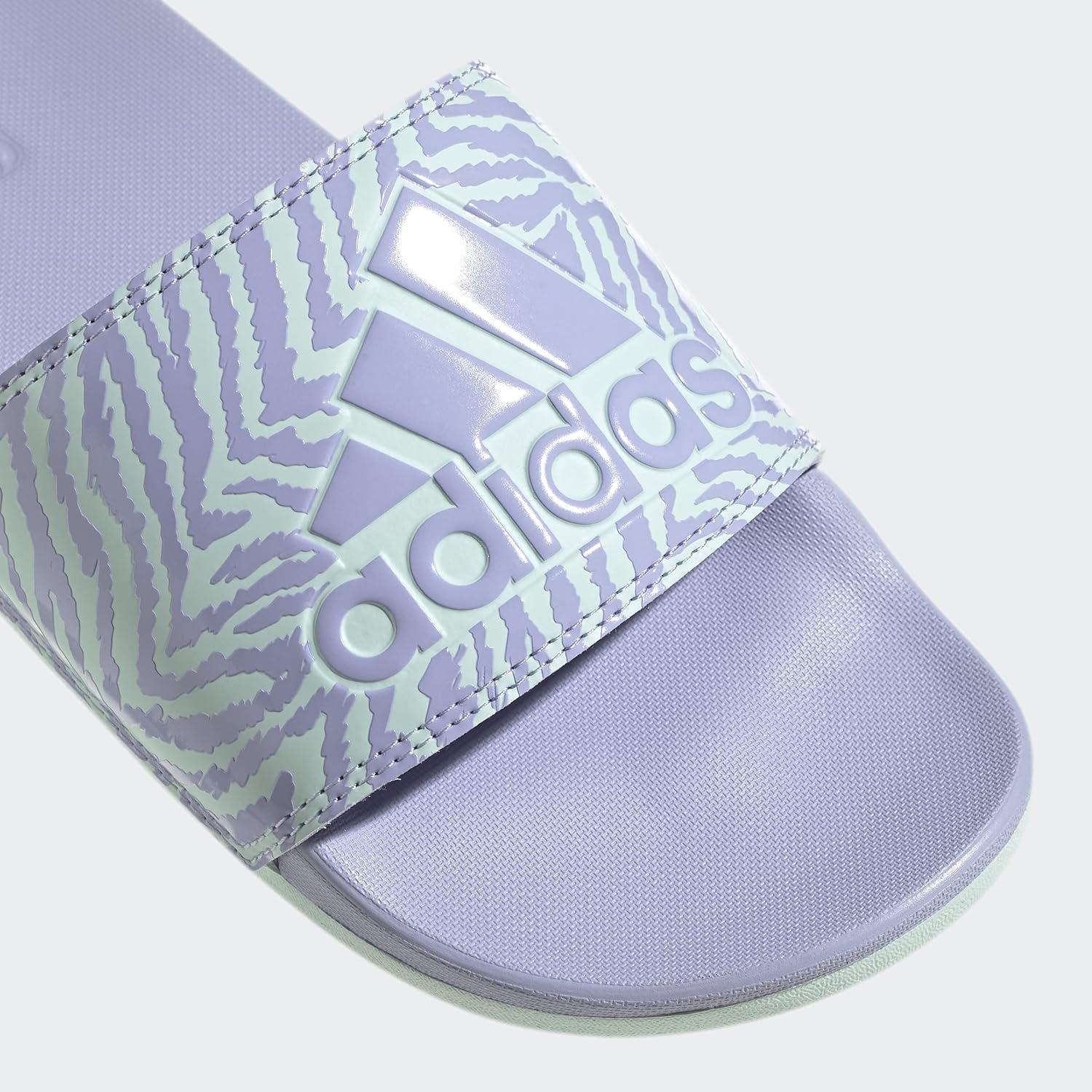 imageadidas Womens Adilette Comfort Slide SandalViolet ToneViolet ToneHalo Mint