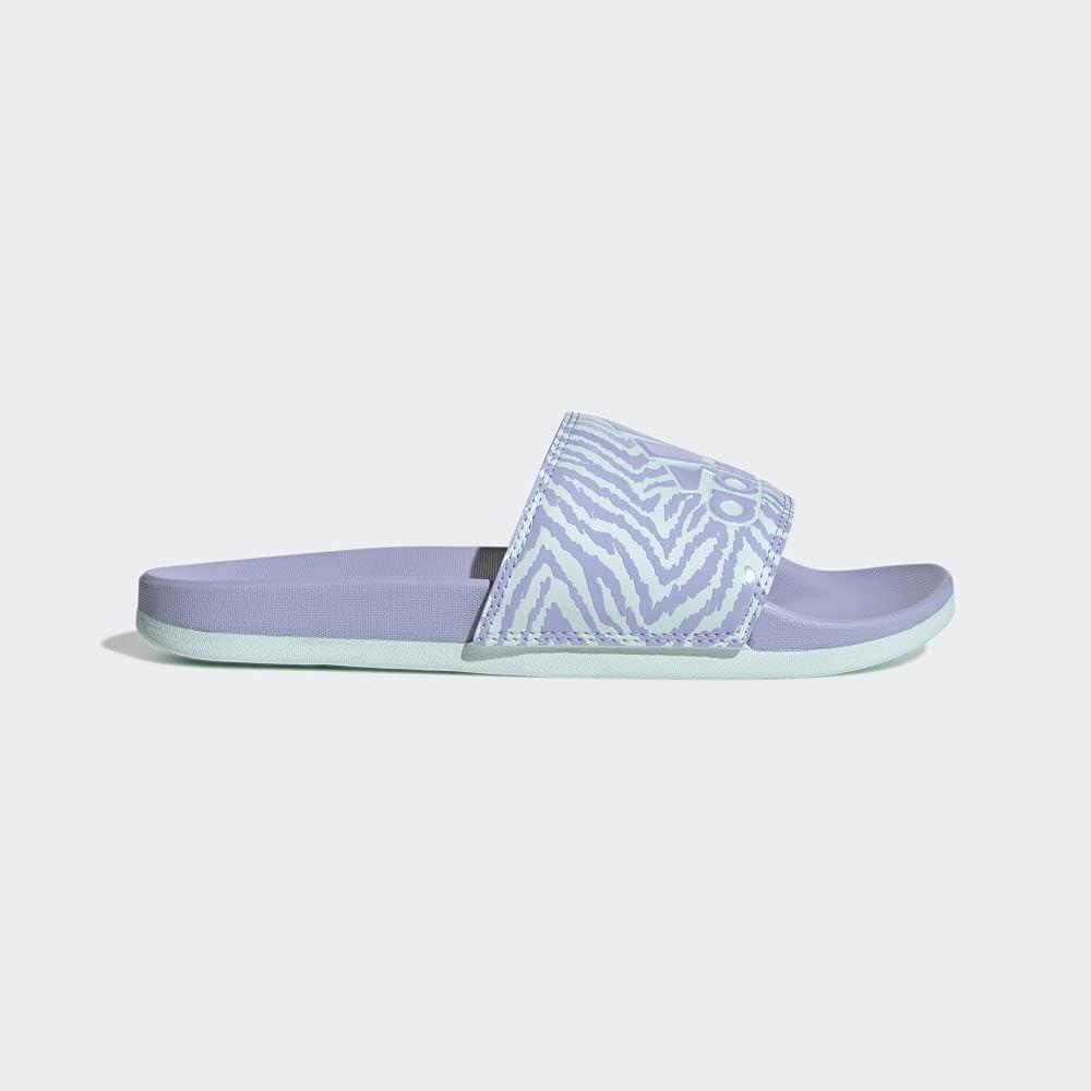 imageadidas Womens Adilette Comfort Slide SandalViolet ToneViolet ToneHalo Mint