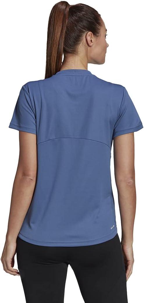 imageadidas Womens Aeroready Designed 2 Move Sport TeeCrew BlueWhite