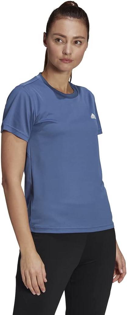 imageadidas Womens Aeroready Designed 2 Move Sport TeeCrew BlueWhite