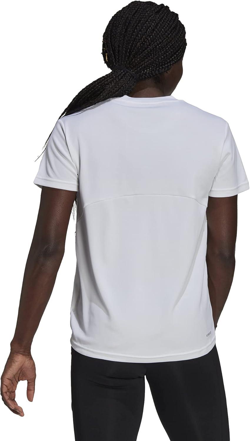 imageadidas Womens Aeroready Designed 2 Move Sport TeeWhiteBlack