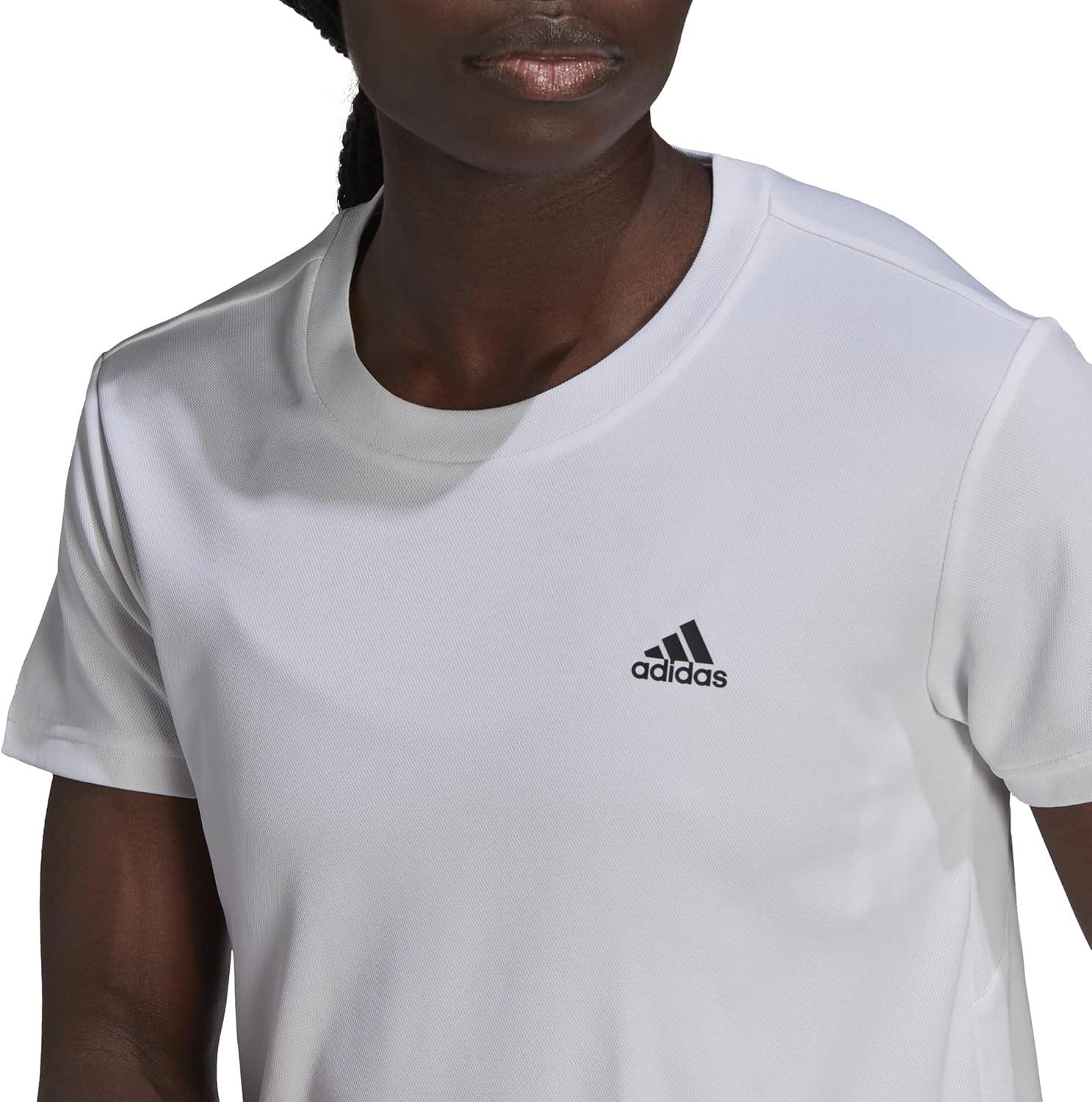 imageadidas Womens Aeroready Designed 2 Move Sport TeeWhiteBlack