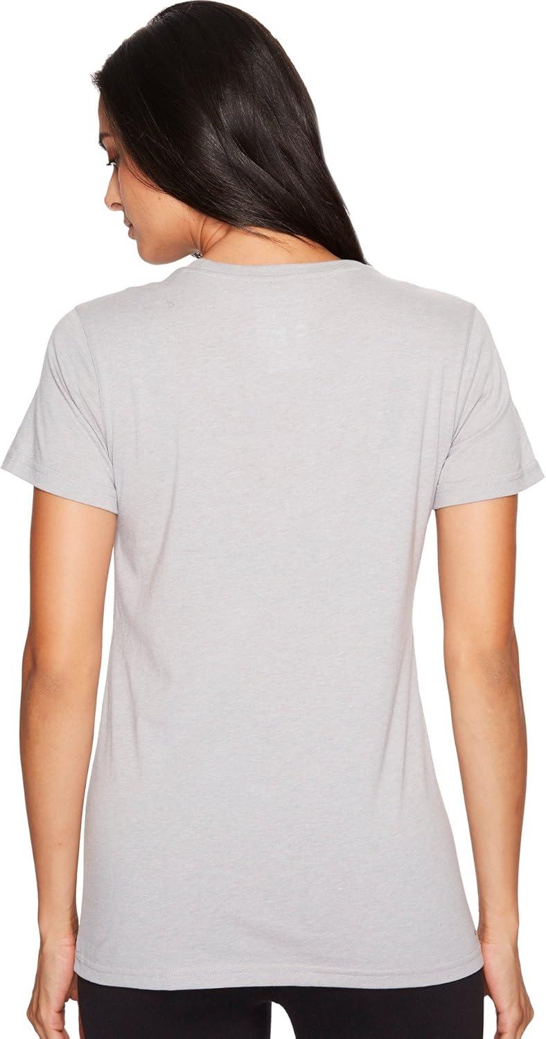 imageadidas Womens Badge of Sport Classic TeeMedium Grey HeatherBlack