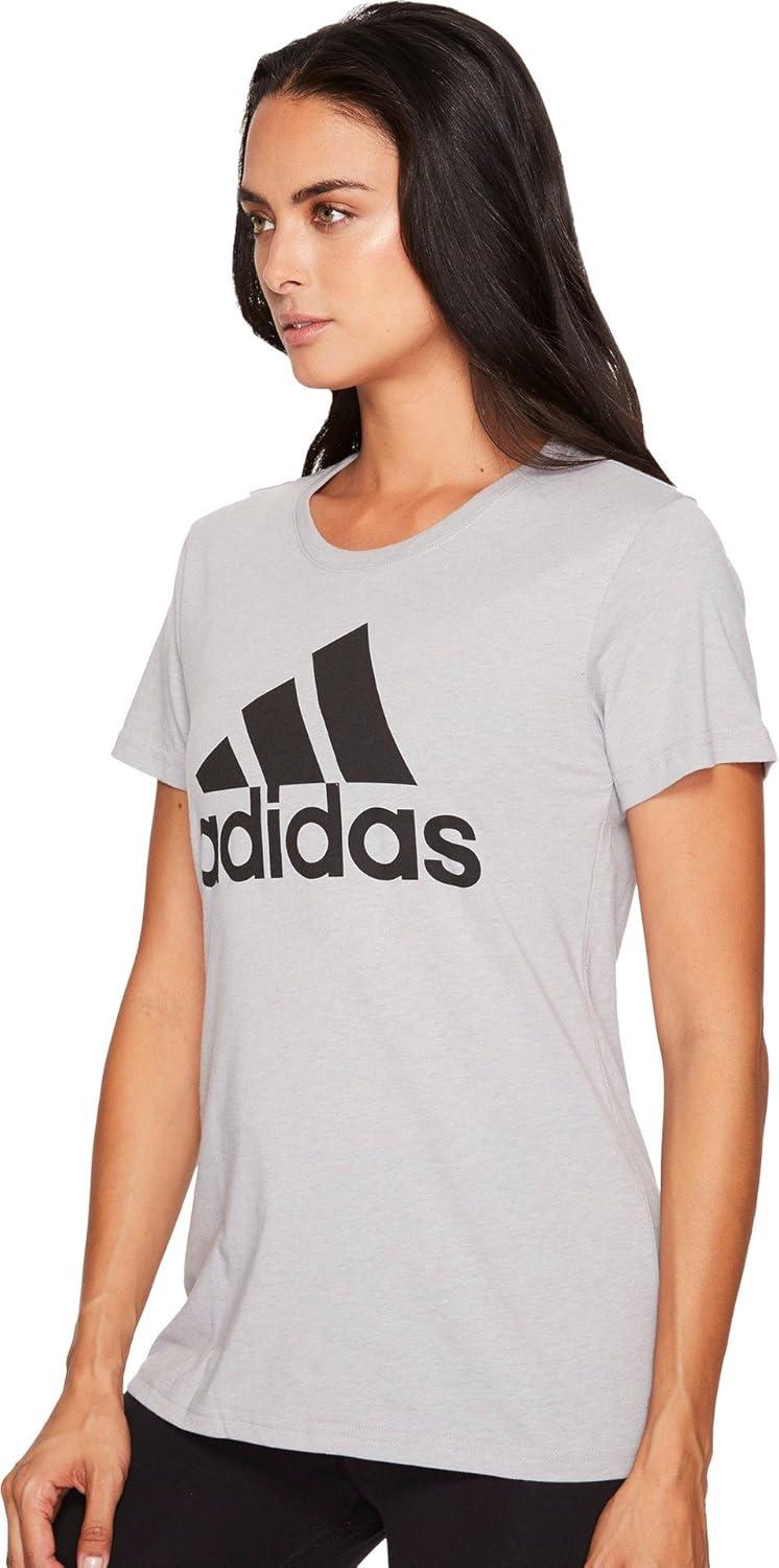 imageadidas Womens Badge of Sport Classic TeeMedium Grey HeatherBlack