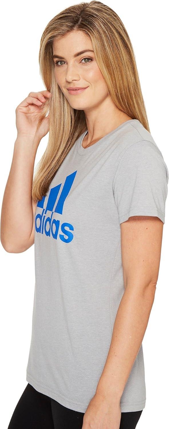 imageadidas Womens Badge of Sport Classic TeeMedium Grey HeatherBlue