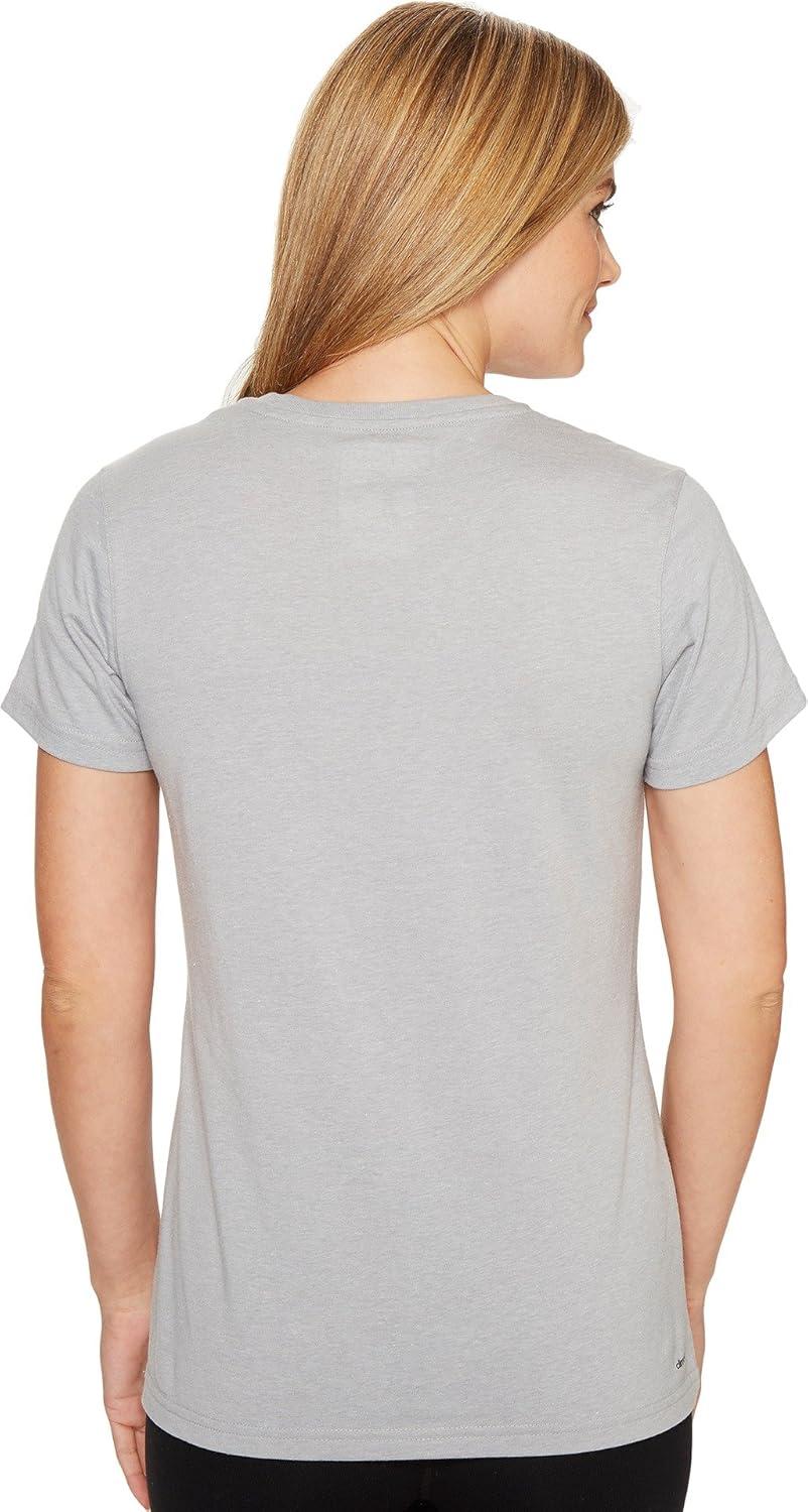 imageadidas Womens Badge of Sport Classic TeeMedium Grey HeatherBlue