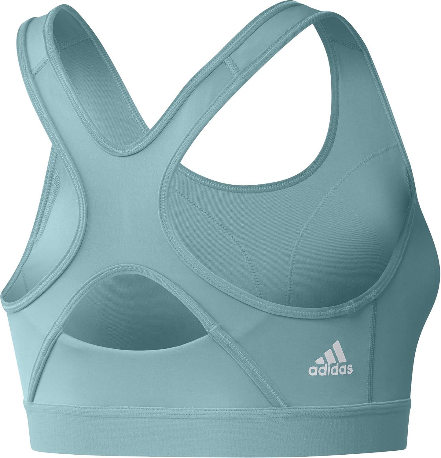 imageadidas Womens Believe This MediumSupport Workout Logo BraMint ToneOrbit Violet