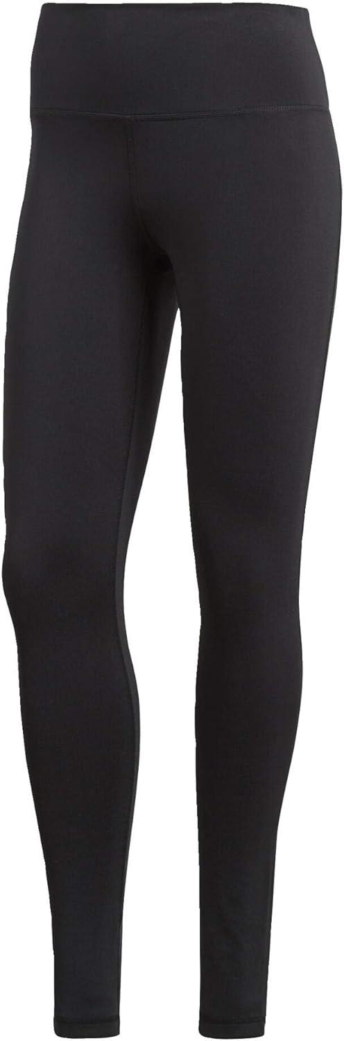 imageadidas Womens Designed 2 Move 3Stripes HighRise Long TightsBlack