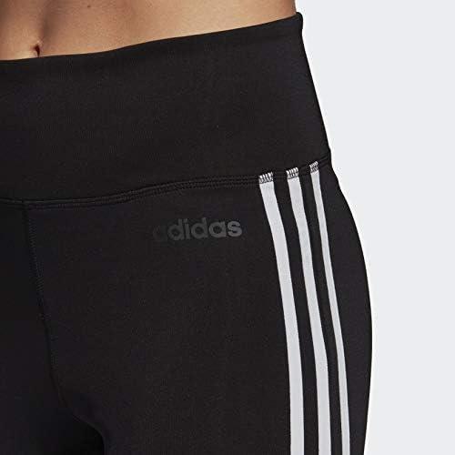 imageadidas Womens Designed 2 Move 3Stripes HighRise Long TightsBlackWhite
