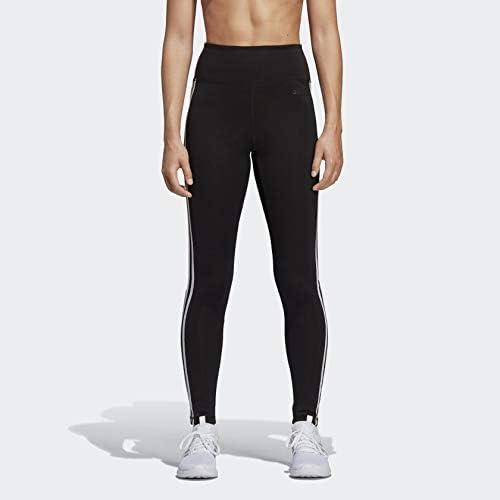 imageadidas Womens Designed 2 Move 3Stripes HighRise Long TightsBlackWhite