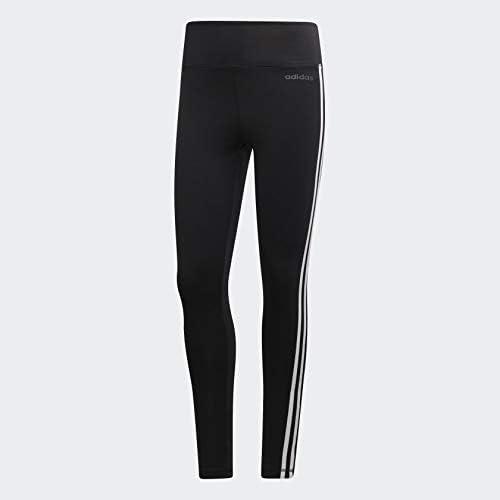 imageadidas Womens Designed 2 Move 3Stripes HighRise Long TightsBlackWhite