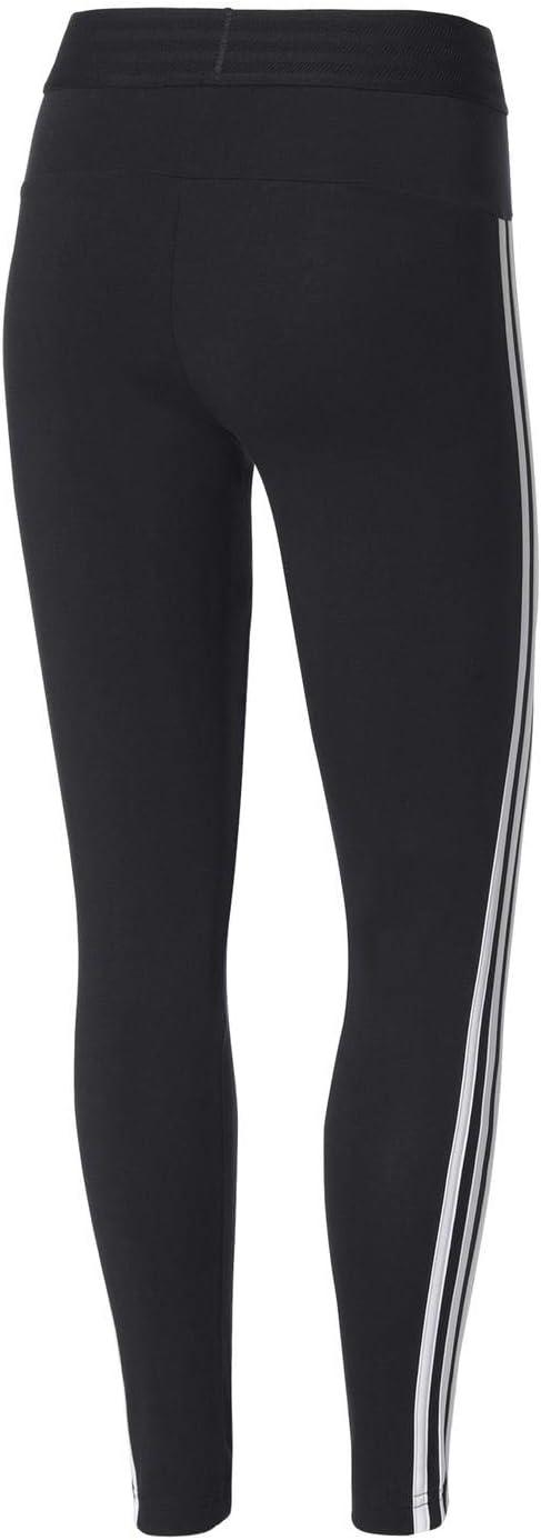 imageadidas Womens Essentials 3Stripe Tights BlackWhite Medium