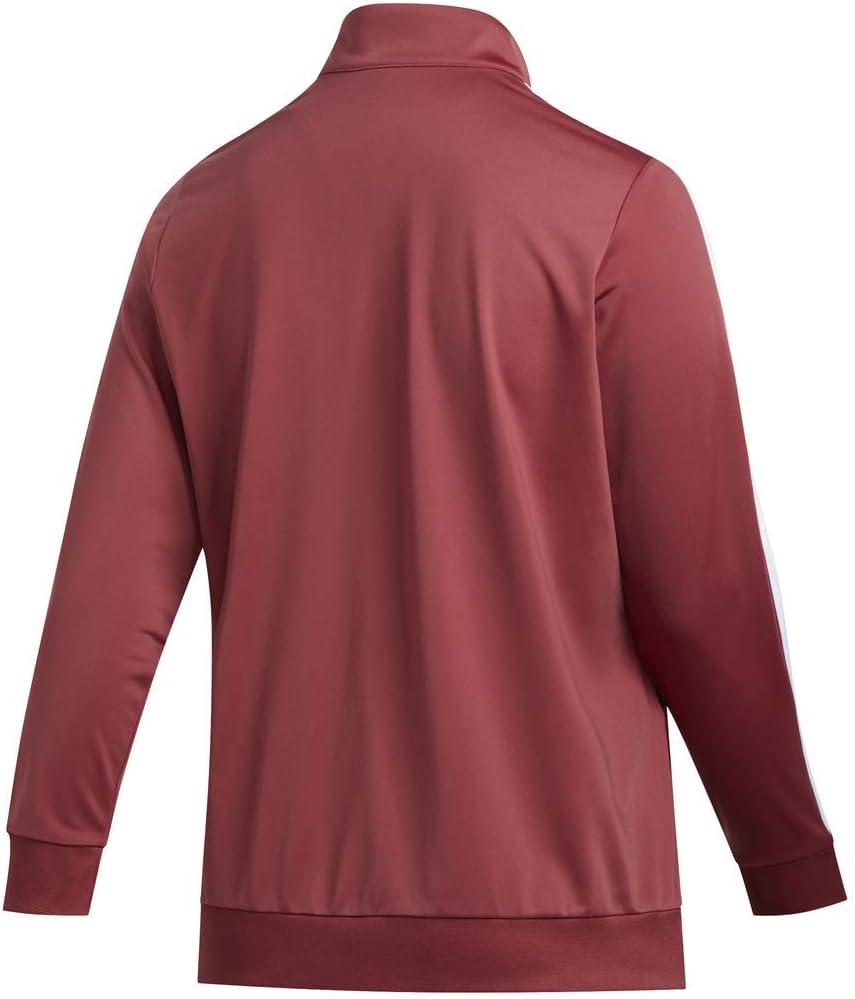 imageadidas Womens Essentials 3Stripe Track JacketLegacy RedWhite