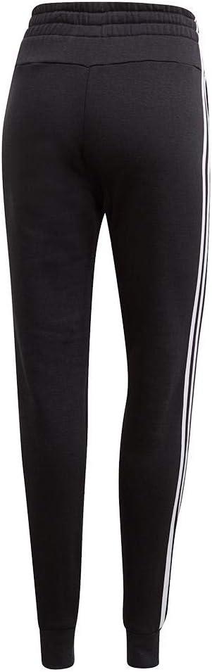 imageadidas Womens Essentials 3Stripes Fleece JoggersBlackWhite