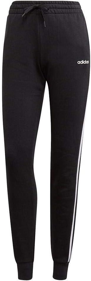 imageadidas Womens Essentials 3Stripes Fleece JoggersBlackWhite