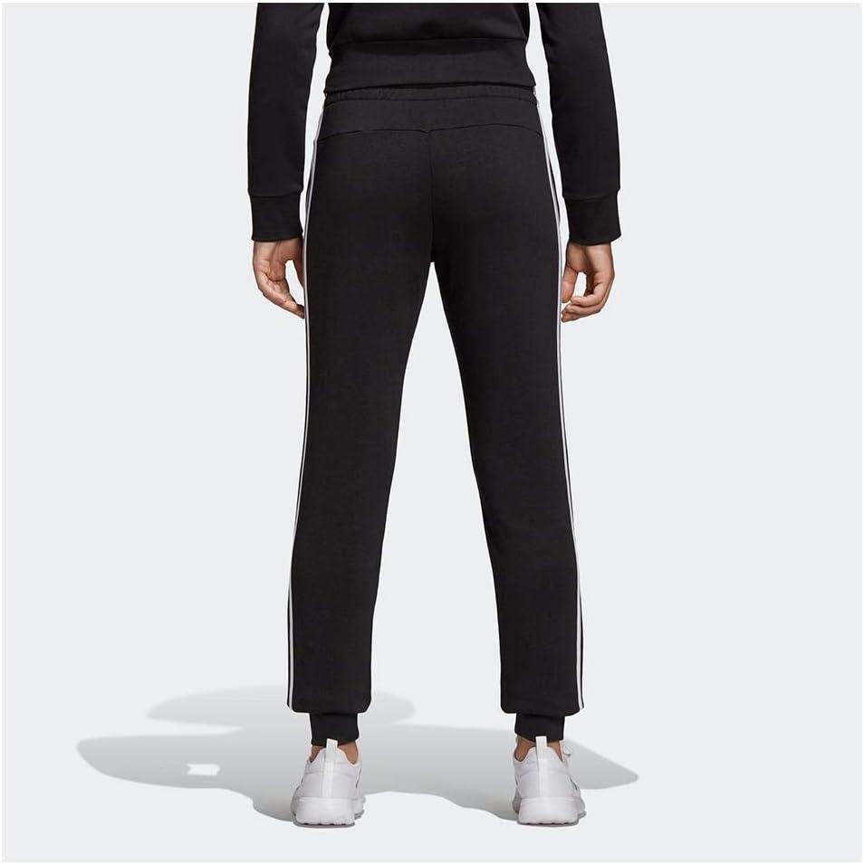 imageadidas Womens Essentials 3Stripes Fleece JoggersBlackWhite