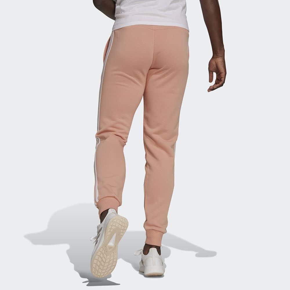 imageadidas Womens Essentials 3Stripes PantsAmbient BlushWhite