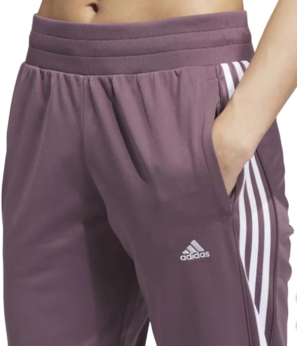 imageadidas Womens Essentials 3Stripes PantsPreloved PurpleWhite