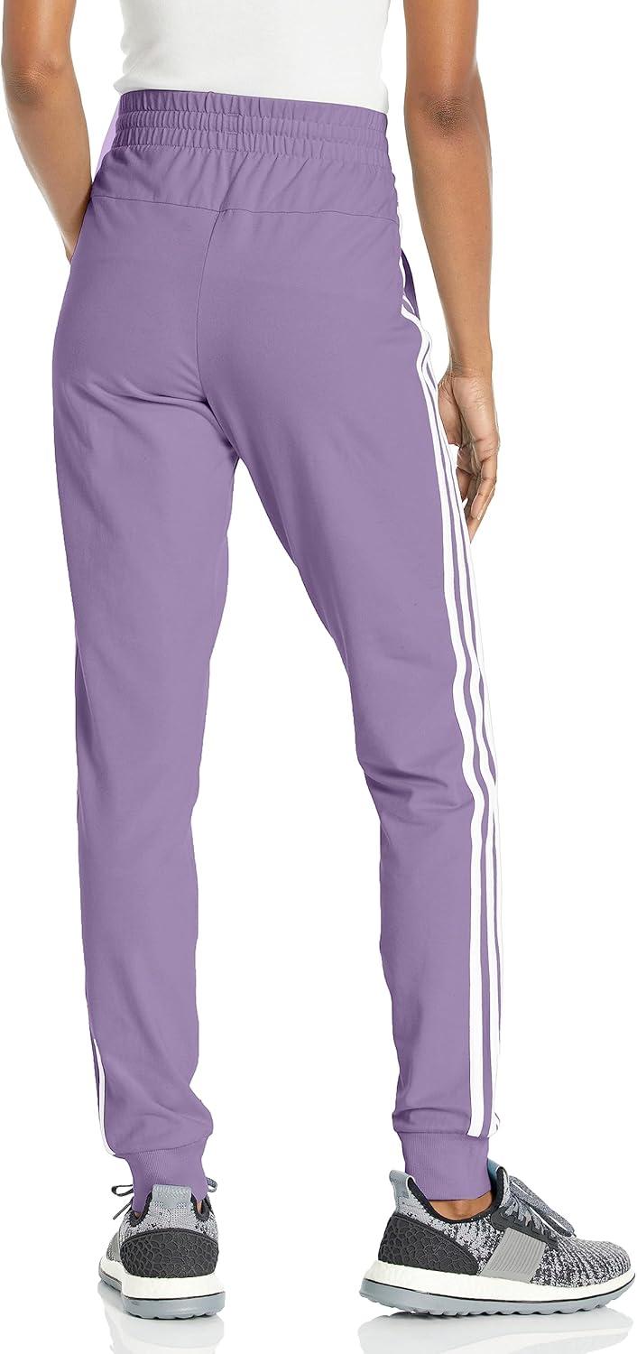imageadidas Womens Essentials 3Stripes PantsViolet FusionWhite