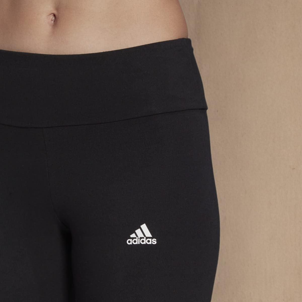 imageadidas Womens Essentials HighWaisted Logo LeggingsBlackWhite