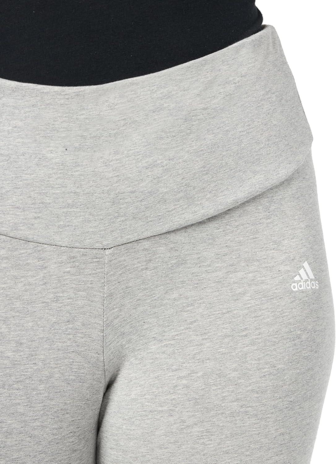 imageadidas Womens Essentials HighWaisted Logo LeggingsMedium Grey Heather