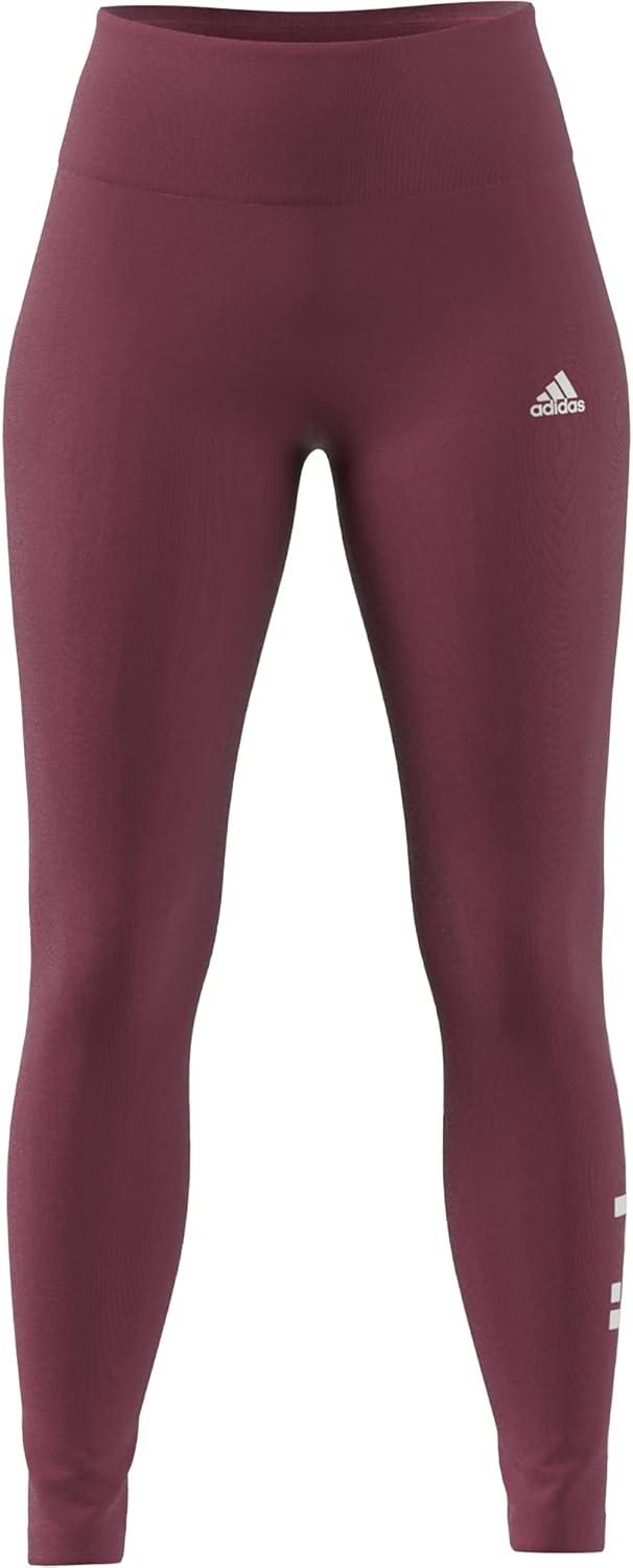 imageadidas Womens Essentials HighWaisted Logo LeggingsWild PinkWhite