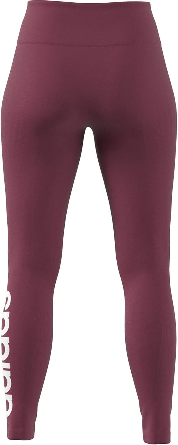 imageadidas Womens Essentials HighWaisted Logo LeggingsWild PinkWhite
