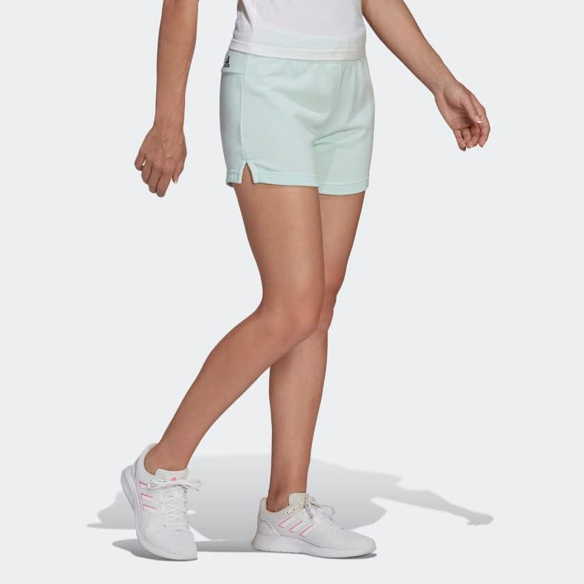 imageadidas Womens Essentials Slim 3Stripes ShortsIce MintWhite