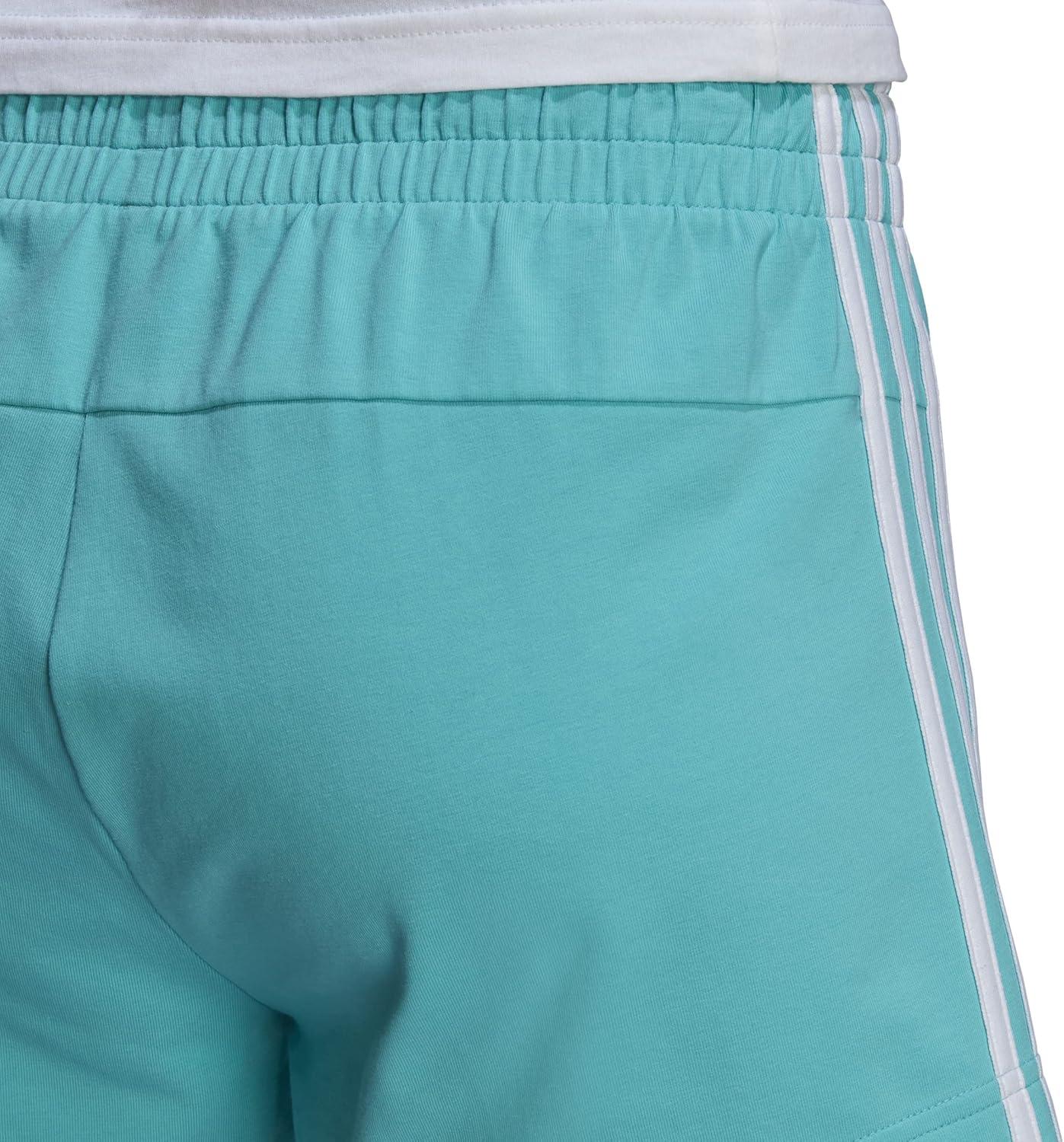 imageadidas Womens Essentials Slim 3Stripes ShortsSemi Mint RushWhite