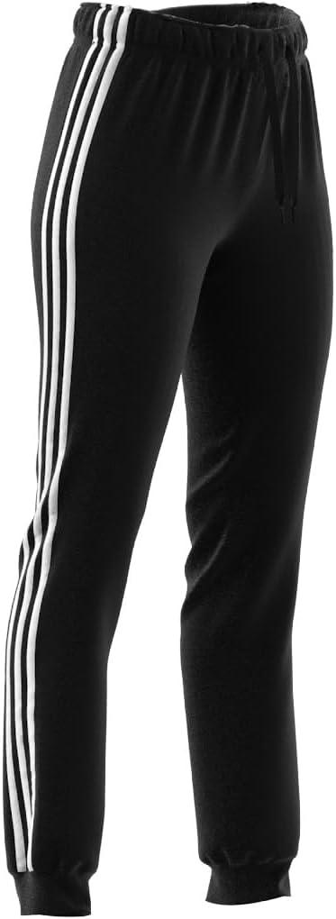imageadidas Womens Essentials Warmup 3Stripes Slim Tapered Track PantsBlack