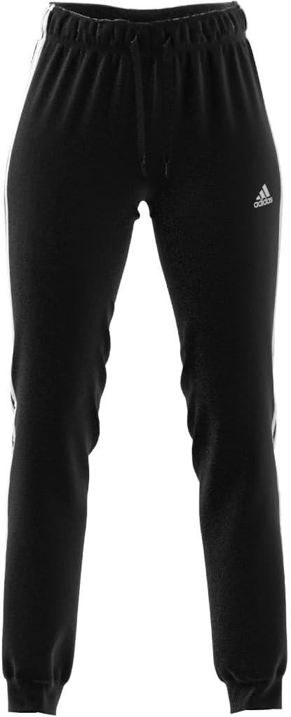 imageadidas Womens Essentials Warmup 3Stripes Slim Tapered Track PantsBlack
