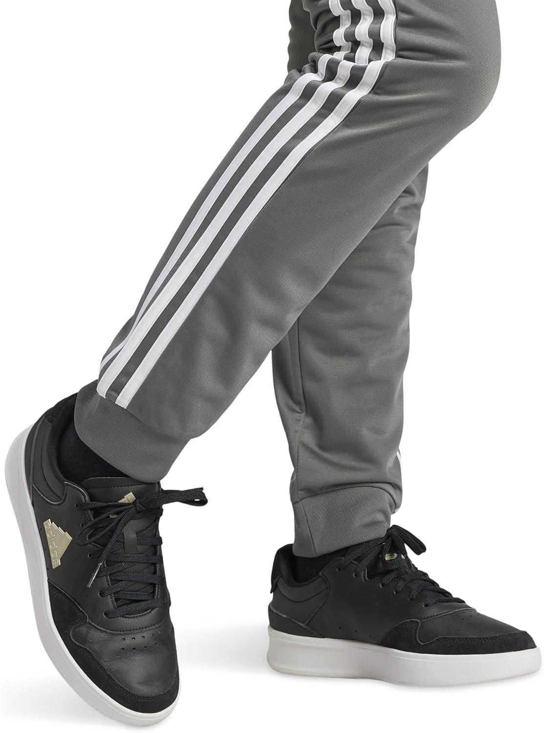 imageadidas Womens Essentials Warmup 3Stripes Slim Tapered Track PantsGrey