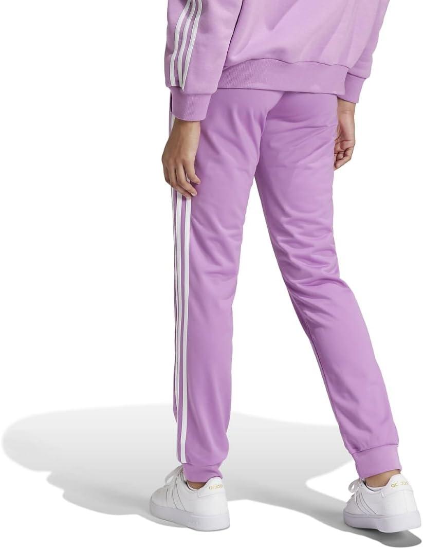 imageadidas Womens Essentials Warmup 3Stripes Slim Tapered Track PantsPreloved Purple
