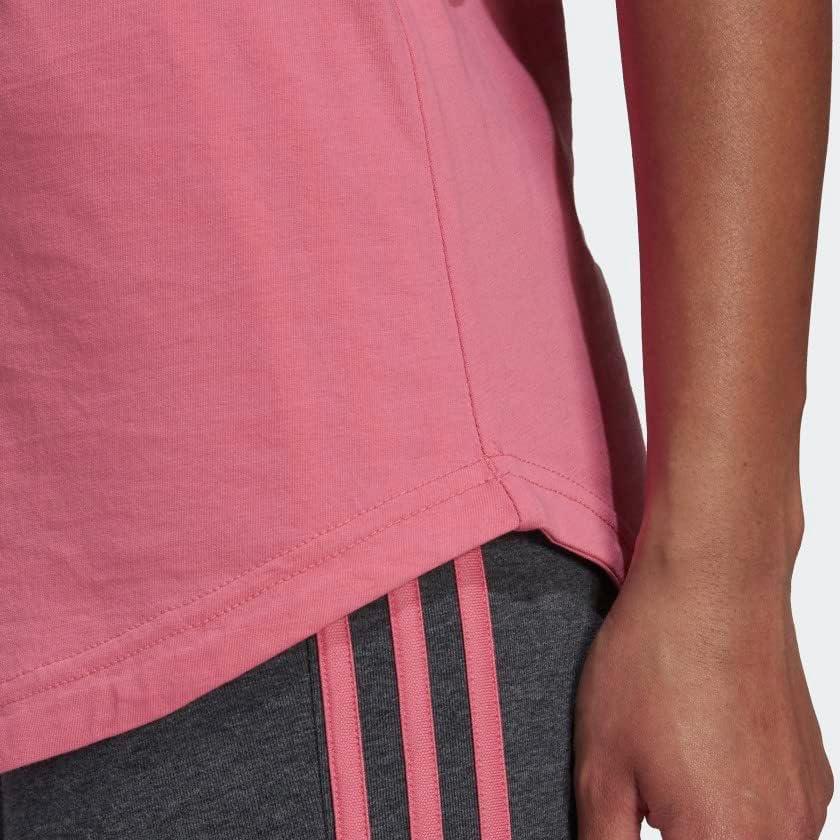 imageadidas Womens Linear Logo Crew Neck TankRose ToneWhite