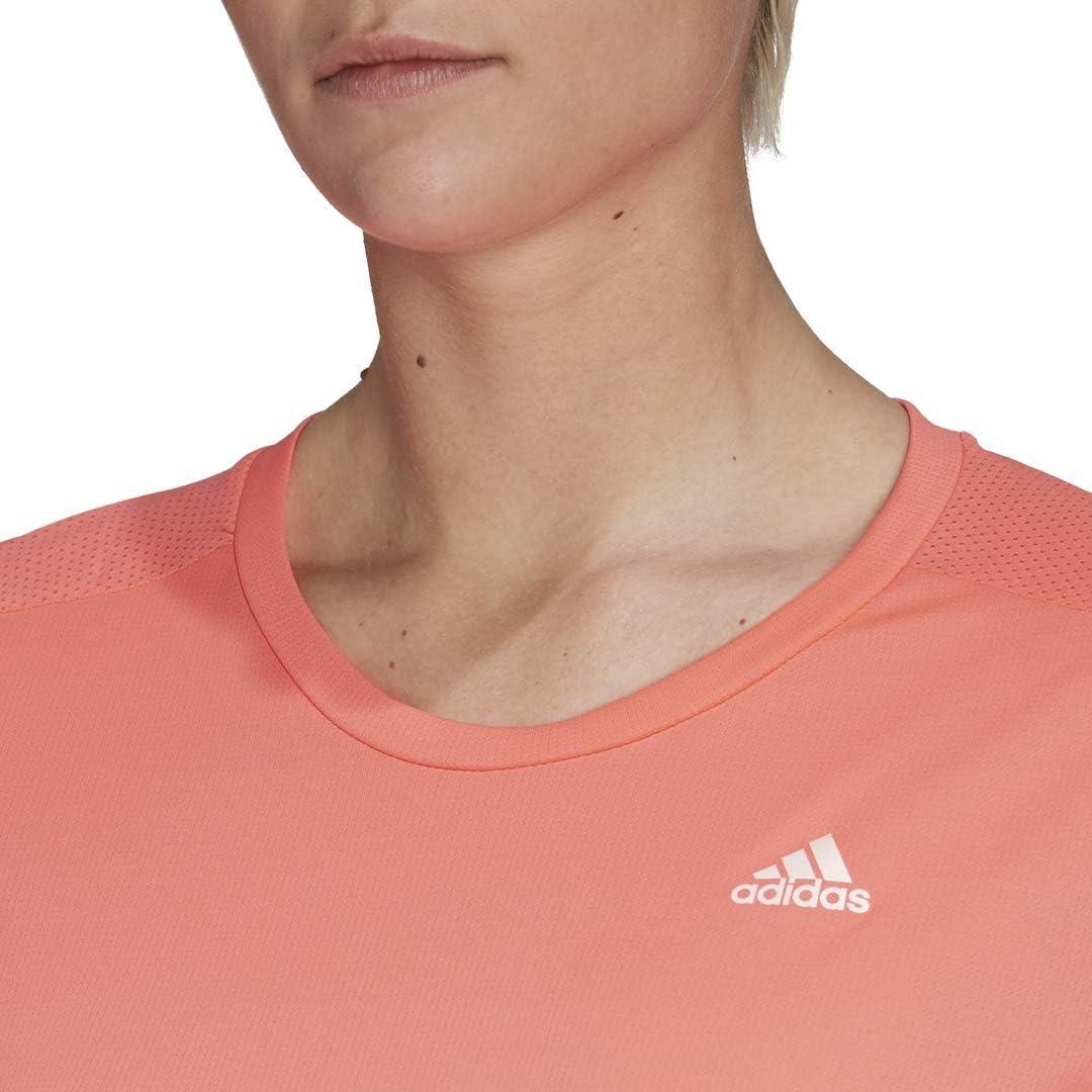 imageadidas Womens Own The Run TeeSignal Pink
