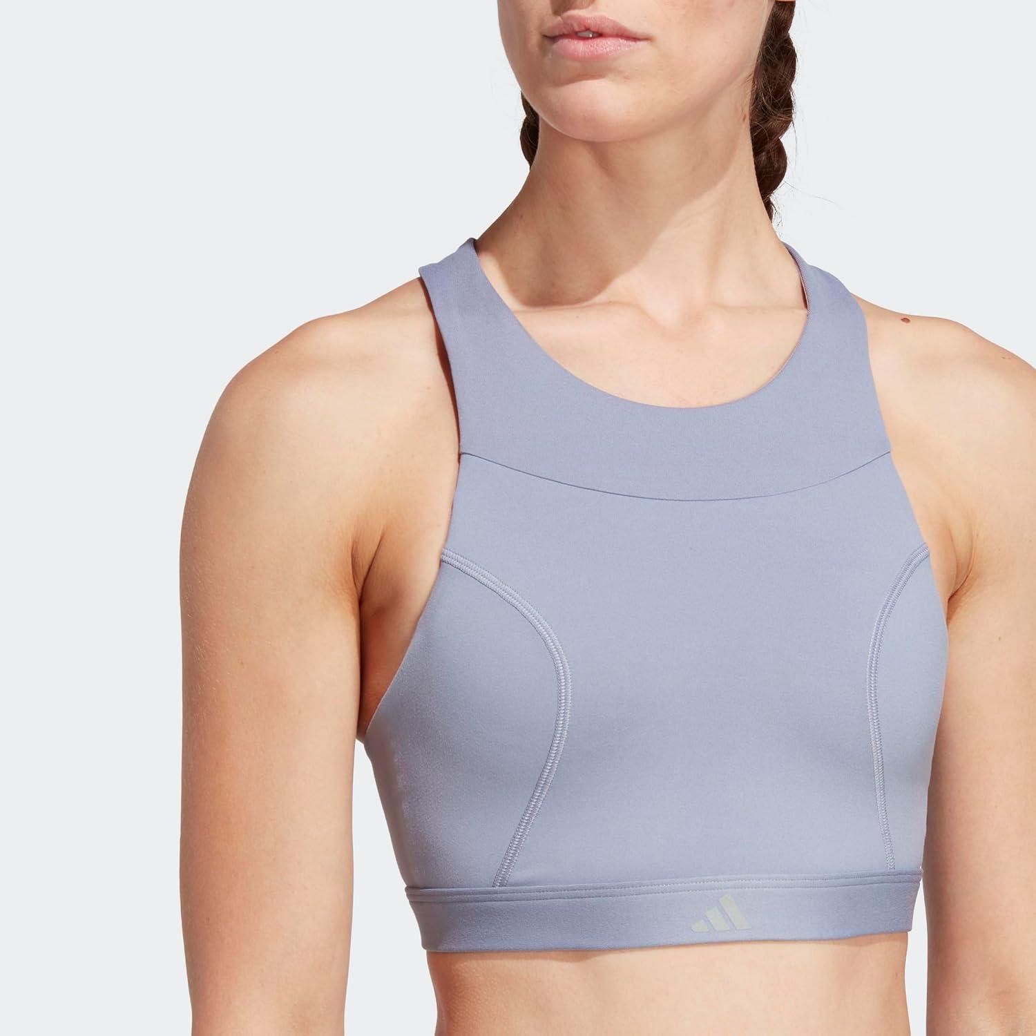 imageadidas Womens Running Medium Support BraSilver Violet