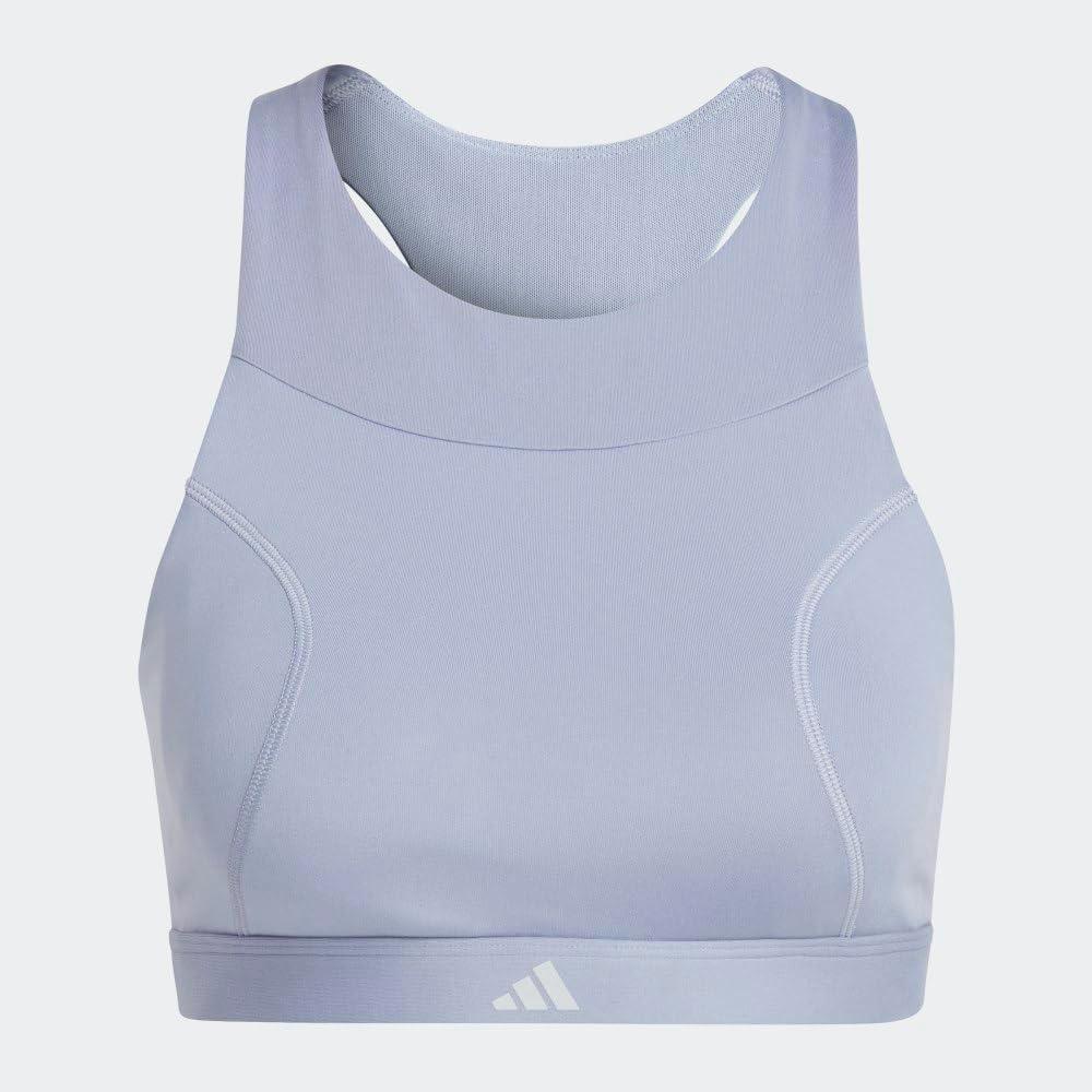 imageadidas Womens Running Medium Support BraSilver Violet