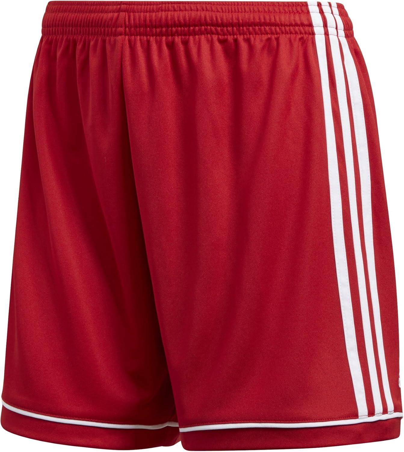 imageadidas Womens Squadra 17 ShortsPower RedWhite Logo