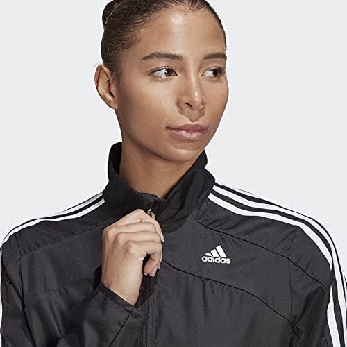 imageadidas womens Marathon 3stripes JacketBlack